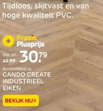 Praxis Cando create industrieel eiken aanbieding