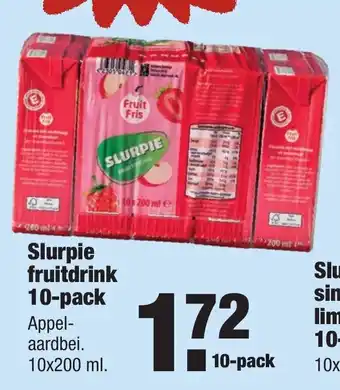 ALDI Slurpie fruitdrink 10-pack aanbieding