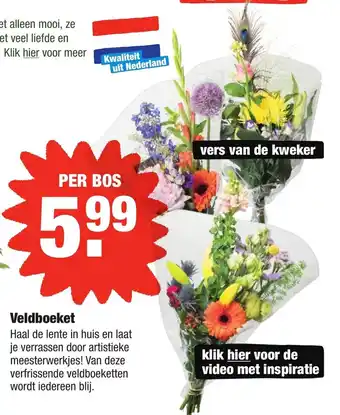 ALDI Veldboeket aanbieding