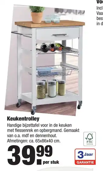 ALDI Keukentrolley aanbieding