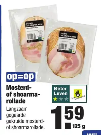 ALDI Mosterd- of shoarma- rollade 125 gr aanbieding