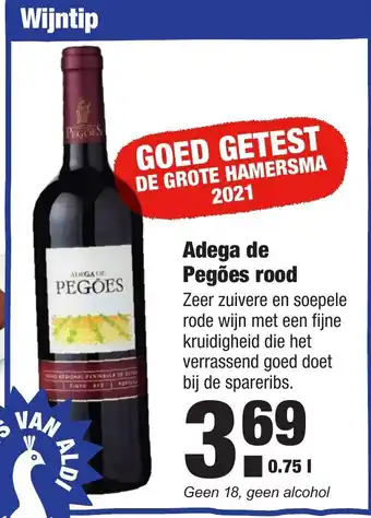 ALDI Adega de Pegoes rood 750 ml aanbieding