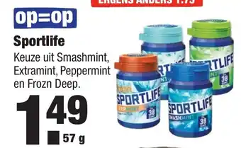 ALDI Sportlife 57 gr aanbieding