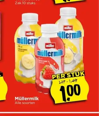 Vomar Voordeelmarkt Müllermilk Alle soorten aanbieding