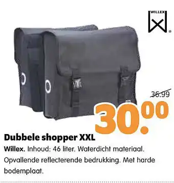 Plentyparts Pubbele shopper XXL aanbieding