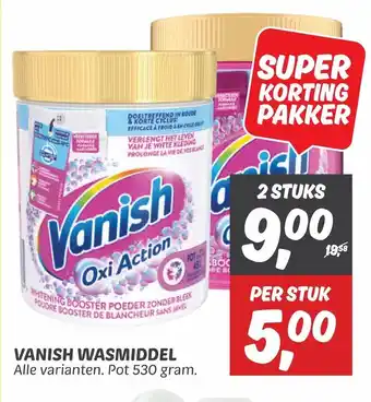 Dekamarkt VANISH WASMIDDEL Alle varianten. Pot 530 gram. aanbieding