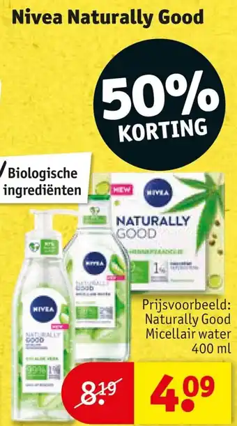 Kruidvat Nivea Naturally Good aanbieding