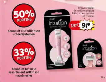 Kruidvat Intuition Complete Bikini scheersysteem en trimmer aanbieding