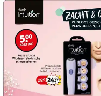 Kruidvat Wilkinson Intuition Perfect Finish 4-in-1 aanbieding