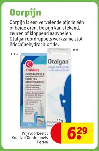 Kruidvat Oorpijn Kruidvat Oordruppels 7 gram aanbieding