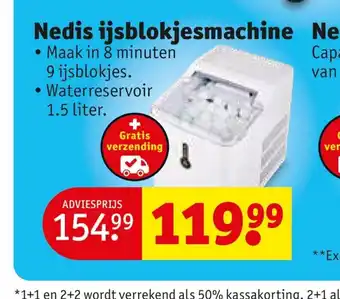 Kruidvat Nedis ijsblokjesmachine aanbieding