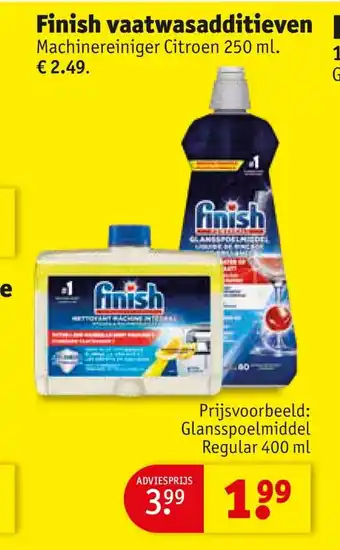 Kruidvat Finish vaatwasadditieven Machinereiniger Citroen 250 ml. aanbieding