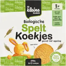 Albert Heijn De kleine keuken biologische spelt koekjes 8+ mnd aanbieding