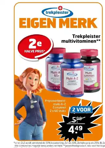Trekpleister multivitaminen** aanbieding