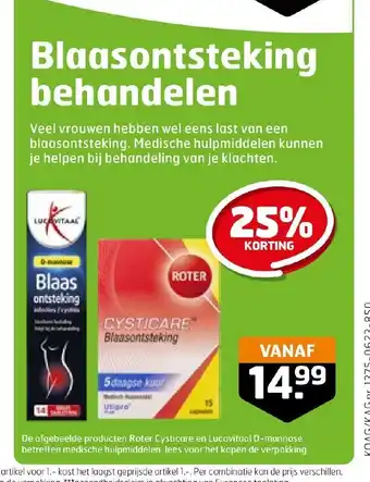 Trekpleister Blaasontsteking behandelen aanbieding