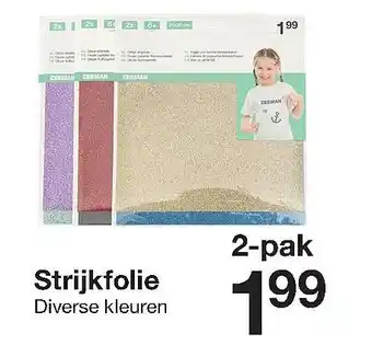 Zeeman Strijkfolie aanbieding