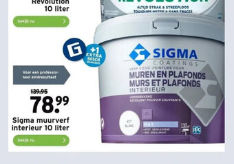 GAMMA Sigma muurverf interieur 10 liter aanbieding