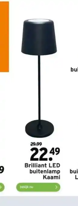 GAMMA Brilliant LED buitenlamp Kaami aanbieding