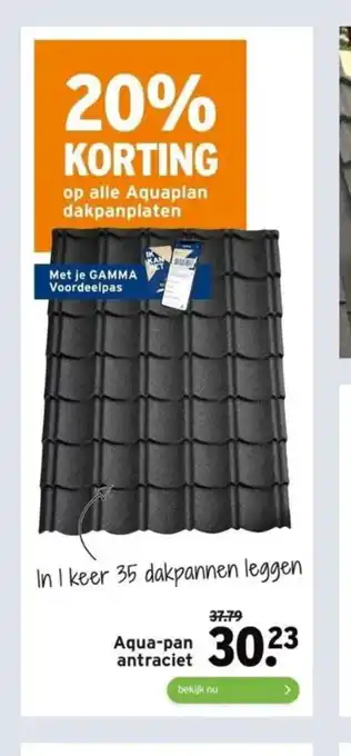 GAMMA Aqua-pan antraciet aanbieding