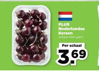 PLUS Nederlandse Kersen Schaal 400 gram aanbieding