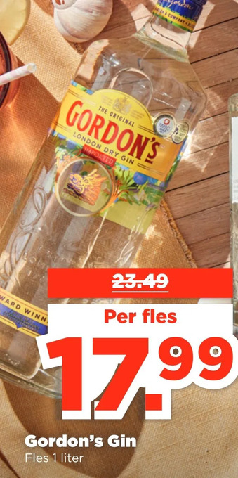 PLUS Gordon's gin aanbieding
