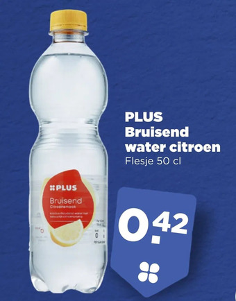 PLUS Plus bruisend water citroen aanbieding