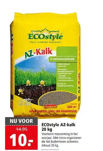 Welkoop ECOstyle AZ kalk 20kg aanbieding