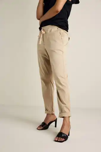 Wehkamp Summum woman regular fit broek beige aanbieding