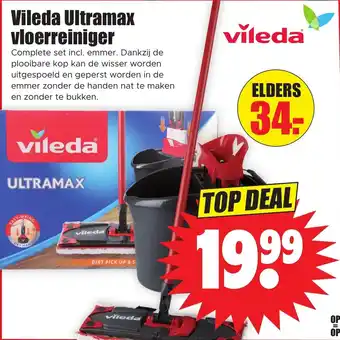 Dirk Vileda Ultramax vloerreiniger aanbieding