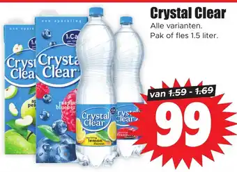 Dirk Crystal Clear Pak of fles 1.5 liter. aanbieding