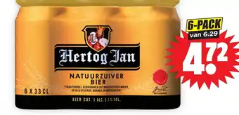 Dirk Hertog Jan pilsener 6-pack blik à 33cl. 6-PACK aanbieding