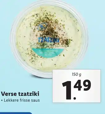 Lidl Verse tzatziki 150g aanbieding