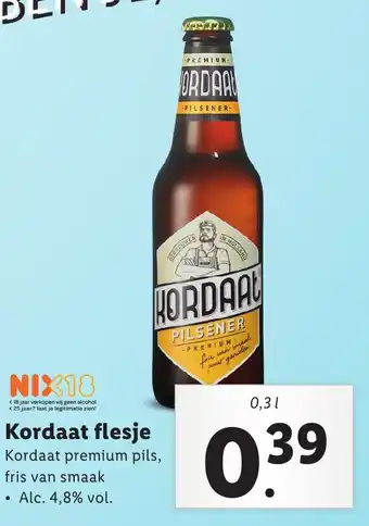 Lidl Kordaat flesje 0,3l aanbieding