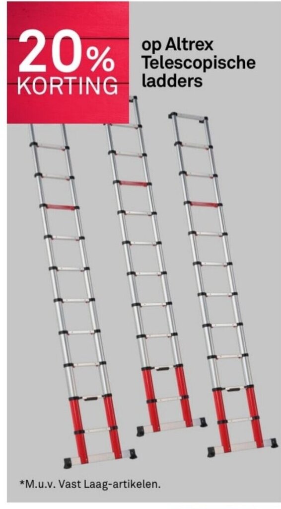 op Altrex Telescopische ladder aanbieding bij Karwei