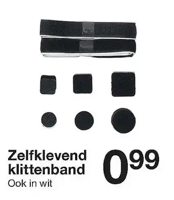 Zeeman Zelfklevend klittenband aanbieding