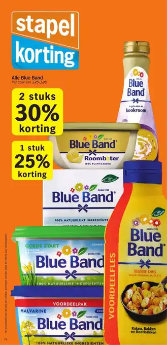 Albert Heijn Alle Blue Band 2 stuks aanbieding