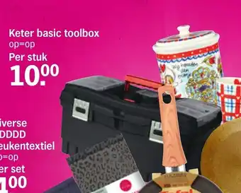 Albert Heijn Keter basic toolbox aanbieding