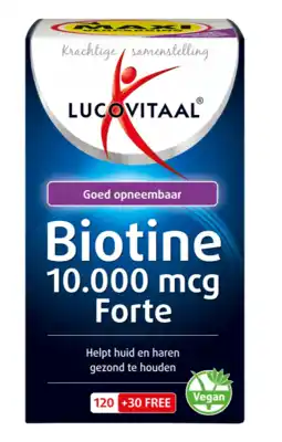 De Online Drogist Lucovitaal biotine 10.000mcg zuigtabletten 150ztb aanbieding