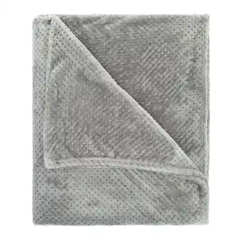 fonQ Quvio plaid 200 x 230 cm - fleece - grijs aanbieding