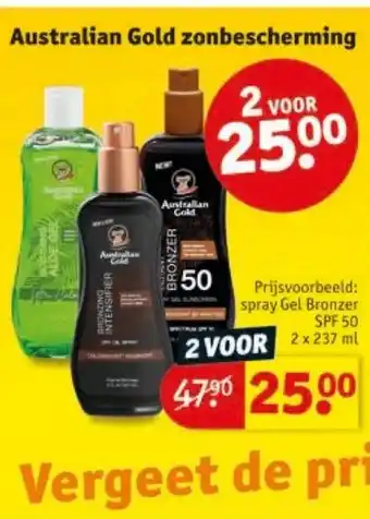 Kruidvat Hawaiian tropic zonbescherming australian gold zonbescherming aanbieding