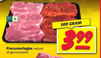 Nettorama Procureurlapjes naturel of gemarineerd 500 GRAM aanbieding