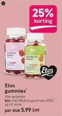 Etos Etos gummies aanbieding
