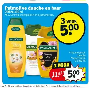 Kruidvat Palmolive douche en haar aanbieding