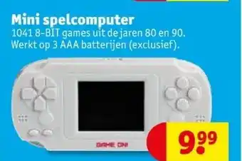 Kruidvat Mini spelcomputer aanbieding