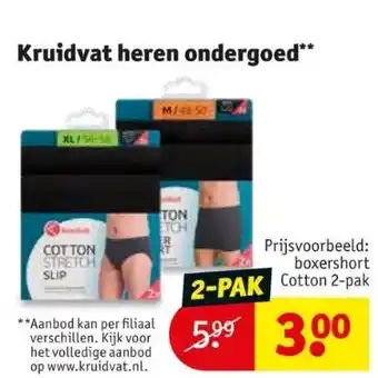 Kruidvat Kruidvat heren ondergoed** aanbieding