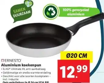 Lidl Aluminium koekenpan aanbieding