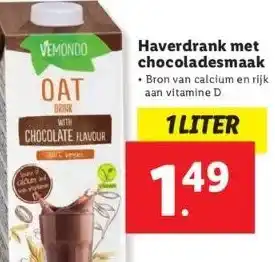 Lidl Haverdrank met chocoladesmaak aanbieding