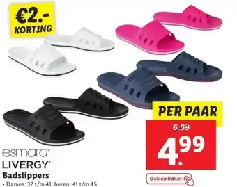 Lidl Badslippers aanbieding