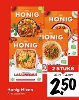 Vomar Voordeelmarkt Honig mixen aanbieding