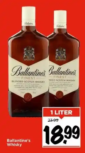 Vomar Voordeelmarkt Ballantine's whisky aanbieding